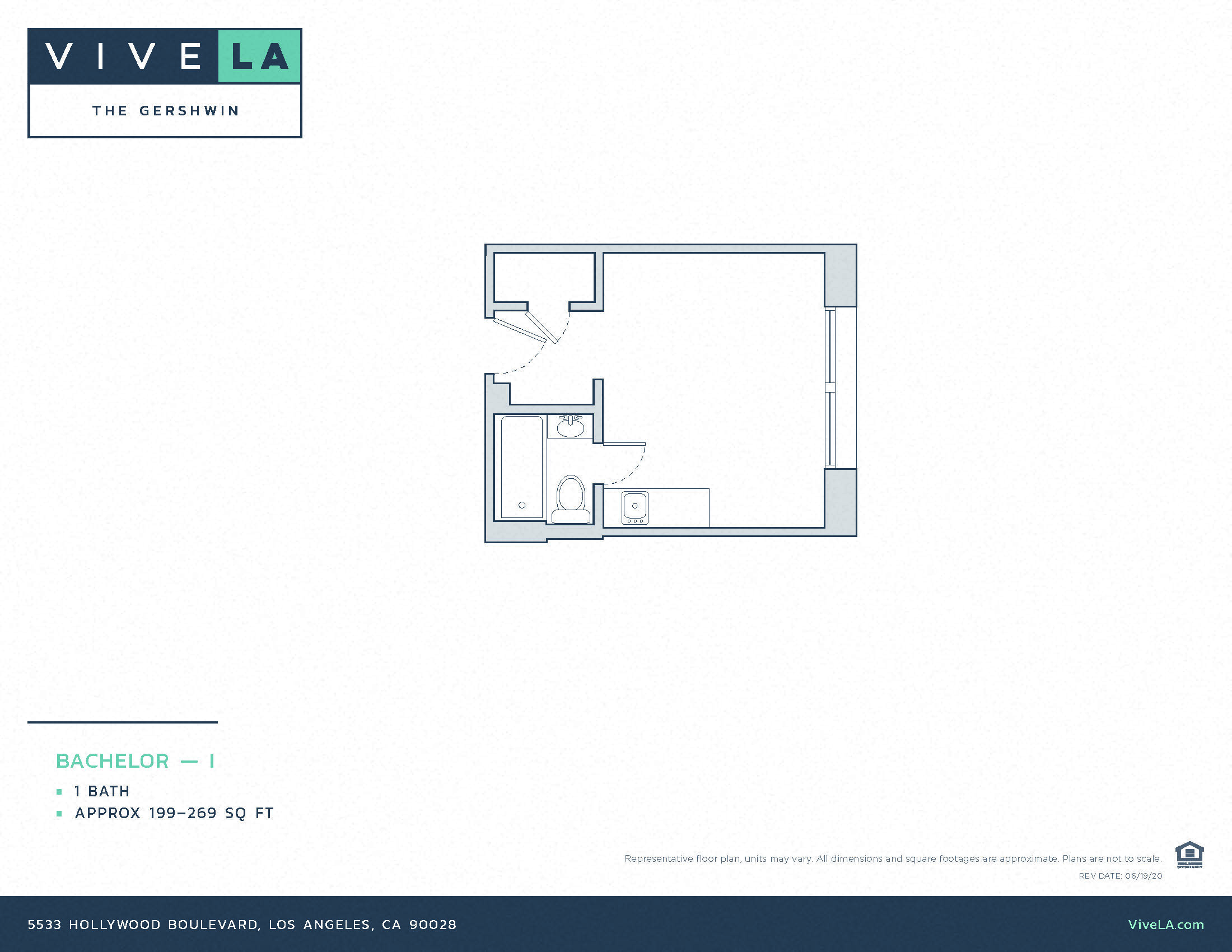 The floor plan for unit 538